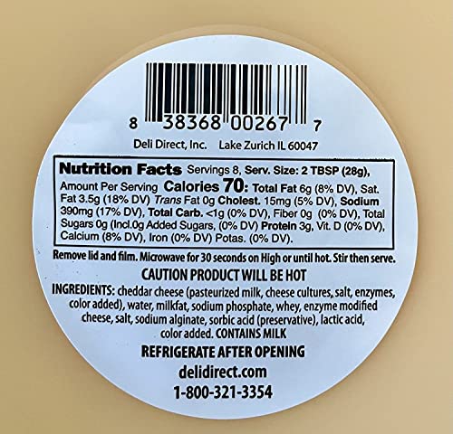 Image of Cheese Spread, Shelf Stable, Wisconsin, Great as Snack Dips for Pretzels or Veggies, (1pk, Aged Cheddar)