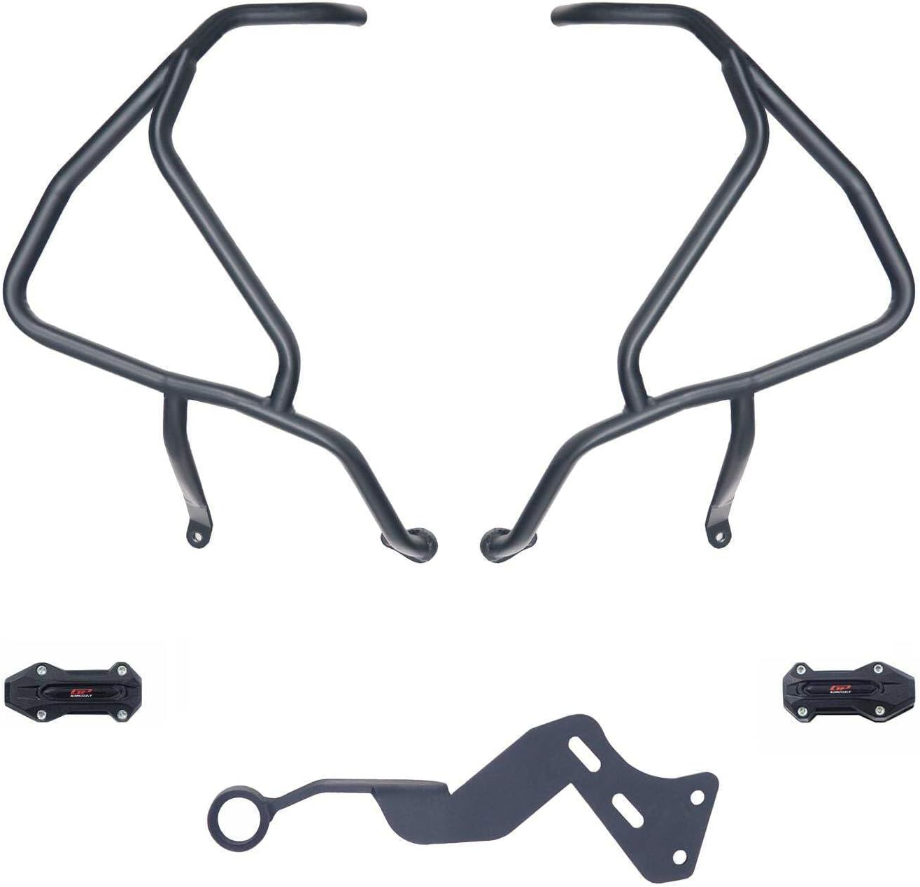 GP Kompozit Engine Protector Crash Bars Upper Black Compatible For Honda NX500 2025