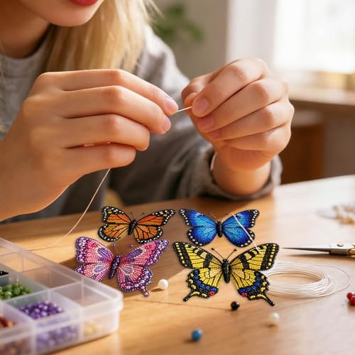 Juego de manualidades 3D con perlas de animales para proyectos creativos DIY 5