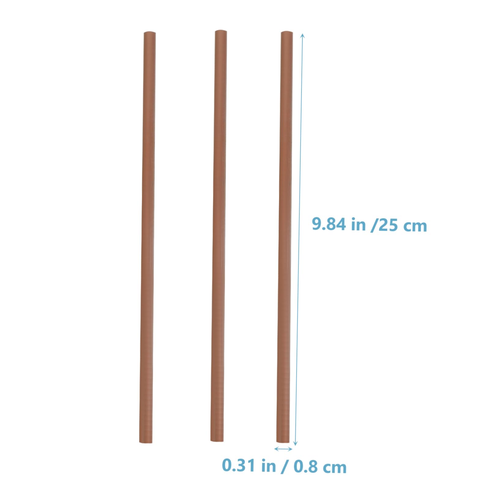 Unomor 10 Inches Long 0.8mm Diameter Copper Round Rods Kit for Craft Making Diy Projects