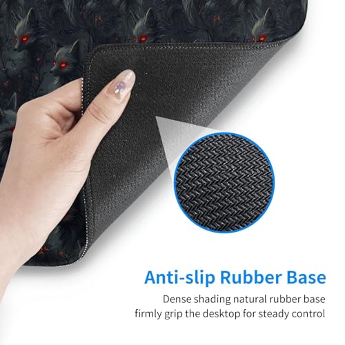 Tapis de souris de jeu avec bords cousus anti-effilochage - 3