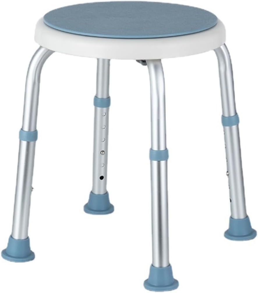 シャワースツール 360度回転 シャワーチェア バスチェア 介護ダイニングチェア お風呂椅子 大吸盤 風呂椅子風呂チェア 背なし 丸