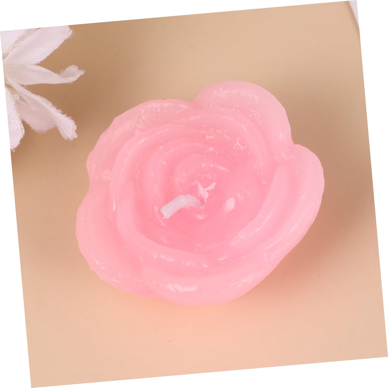 Rosa Candele Galleggianti Paraffina a Forma di Rosa 12 Pezzi