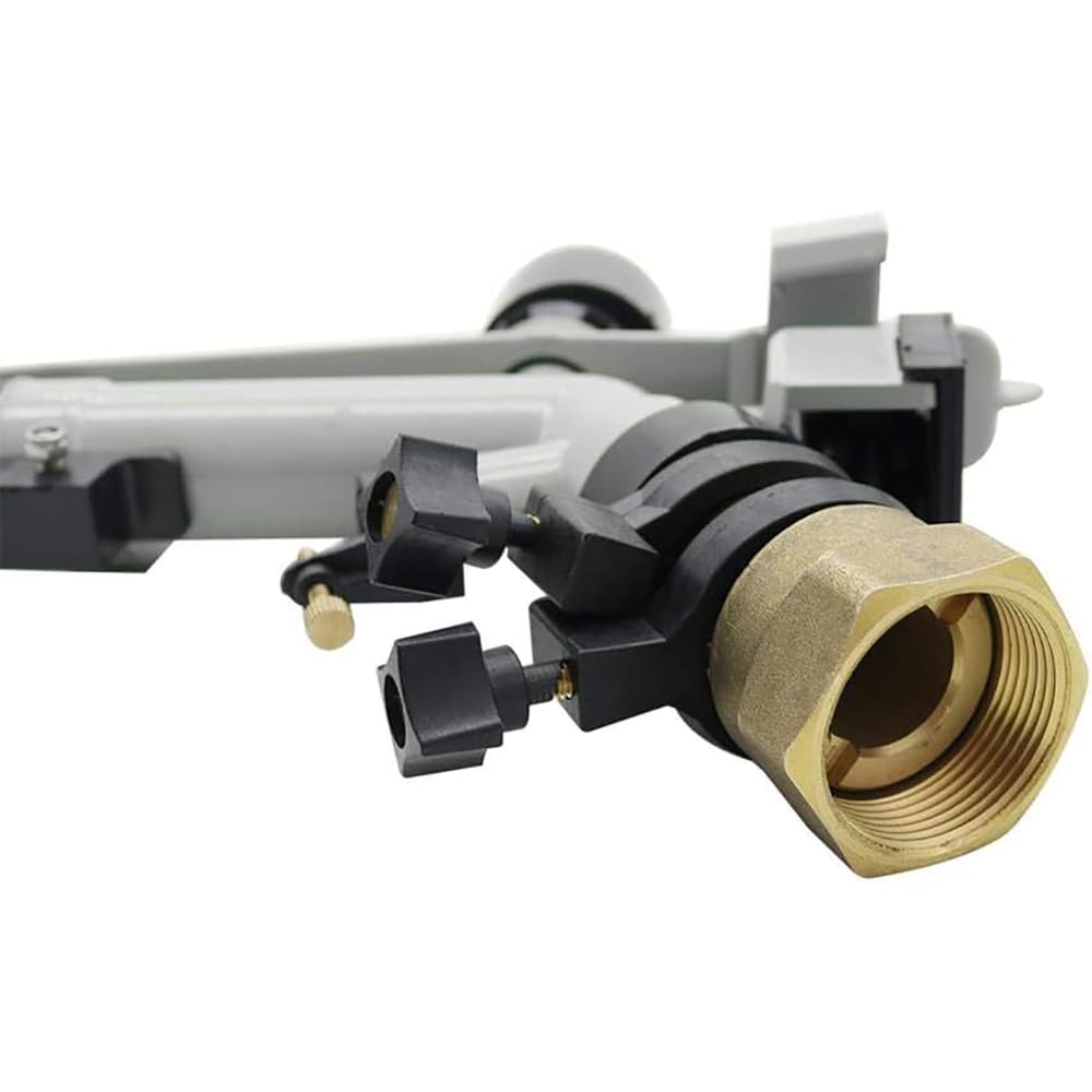 Pistola Pulverizadora Con Brazo Basculante, Pistola Pulverizadora De Impacto Con 4 Boquillas De Repuesto, Aspersor De Riego Agrícola Giratorio De 360°, Aspersores Agrícolas De 35 Mm, Para Riego
