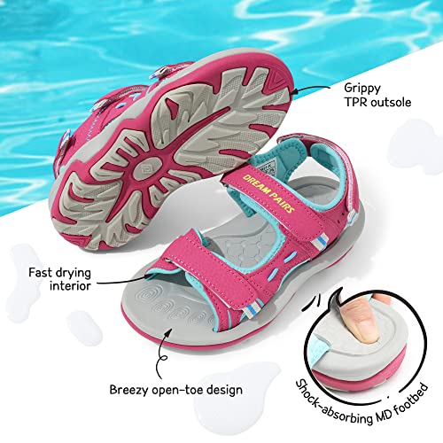 Image of DREAM PAIRS Boys Girls Sandals Kids Athletic Summer Sports Water Shoes for Toddler /Little Kid /Big Kid