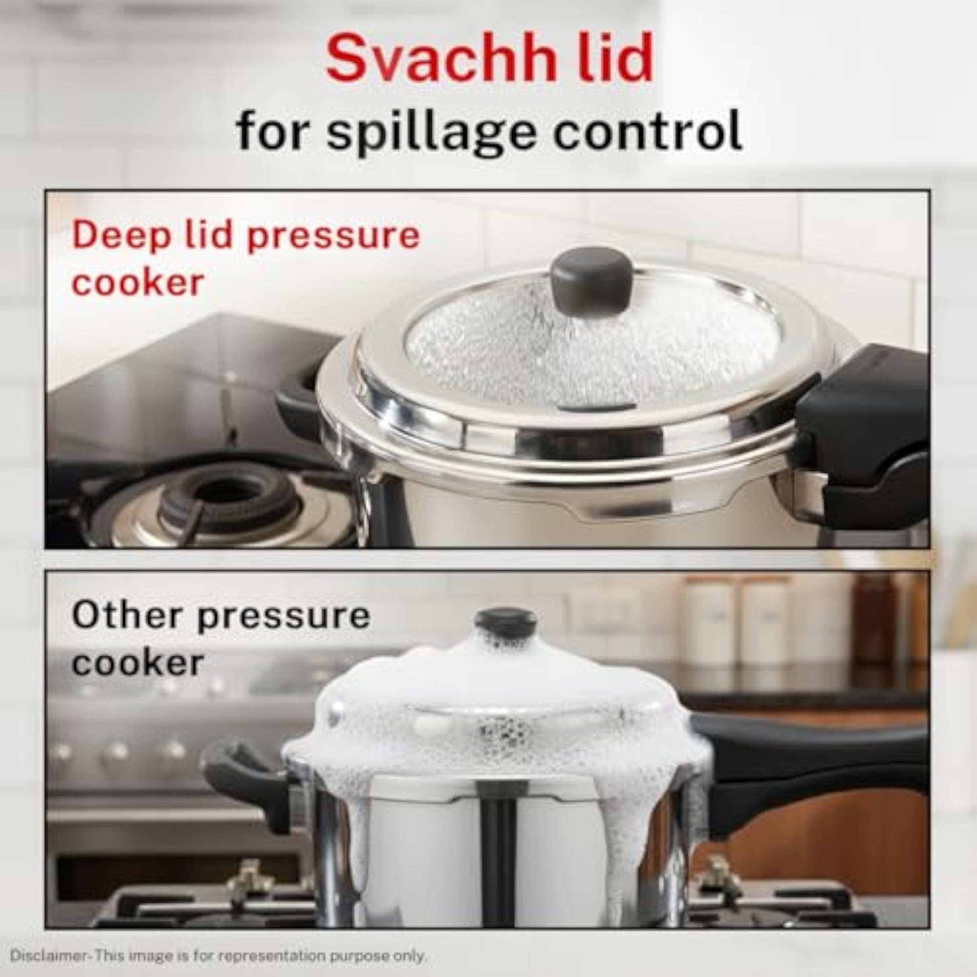 6.5L Stainless Steel Deluxe Alpha Pressure Cooker