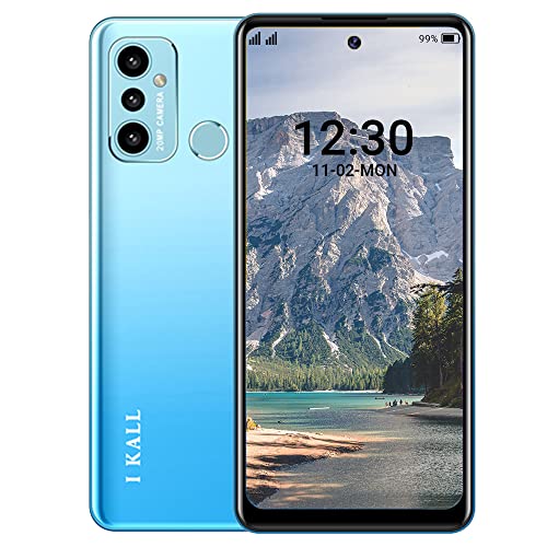 Image of IKALL K435 Smartphone with 6.82 Inch HD+ Display (4GB, 64GB) (1.3 Ghz Octa Core, Android 10.0) (Sky Blue)