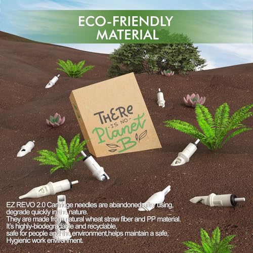 EZ Tattoo Cartridge Needles #10 (9RM) 20Pcs ECO-Friendly Material Bugpin Curved/Round Magnum Disposable Tattoo Needles Cartridges for Rotary Tattoo Machine Gun - Image 4