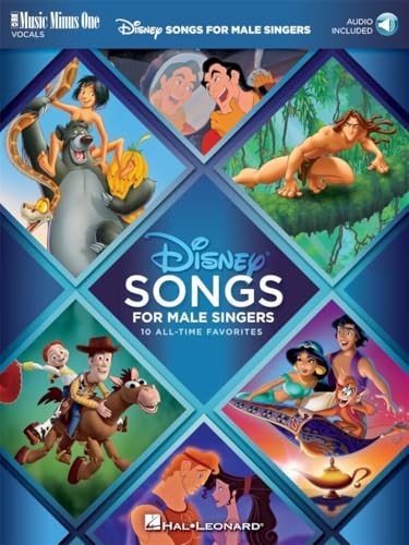 Disney Songs for Male Singers: 10 All-Time Favorites with Fully-Orchestrated Backing Tracks Music Minus One Vocals
