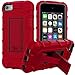 ZoneFoker for iPod Touch 7th Generation Case, iPod Touch 6th / 5th Generation Case Heavy Duty Shockproof Rugged Cover for Apple iPod Touch 7/6/5 Generation Case Red