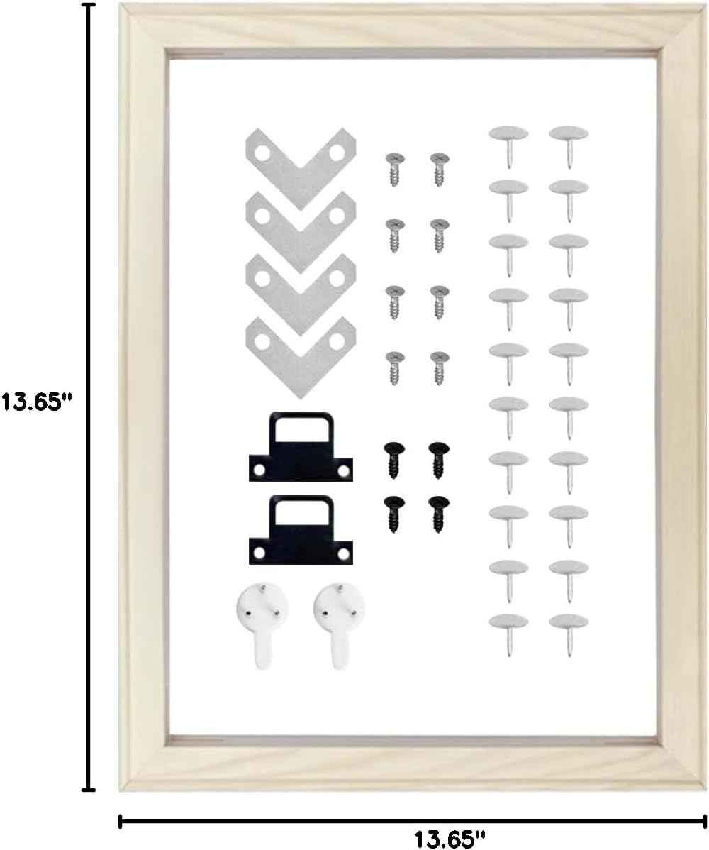 ECYC 35x35cm DIY Solid Wood Canvas Frame Kit, Wooden Photo Frames Natural Wood Art Frames Wooden Stretcher Bars for Oil Painting, Digital Painting, Diamond Paintings