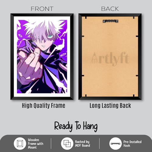 Image of Itachi Uchiha Anime Wall Frame | Naruto Inspired Motivational Poster | Anime Character Wall Art | Premium Wooden Framed Artwork | Ready To Hang