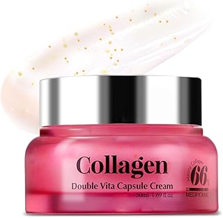 Crema hidratante facial de colágeno, 66% de c...