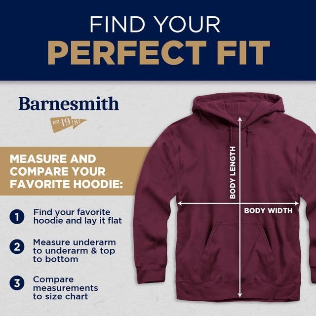 Barnesmith NCAA Unisex Hooded Sweatshirt, Veritas Logo in Tackle Twill Applique - Image 5