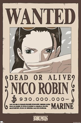 One Piece - Nico Robin Wanted Poster Wall Poster, 19L" x 13W", Premium Unframed Version