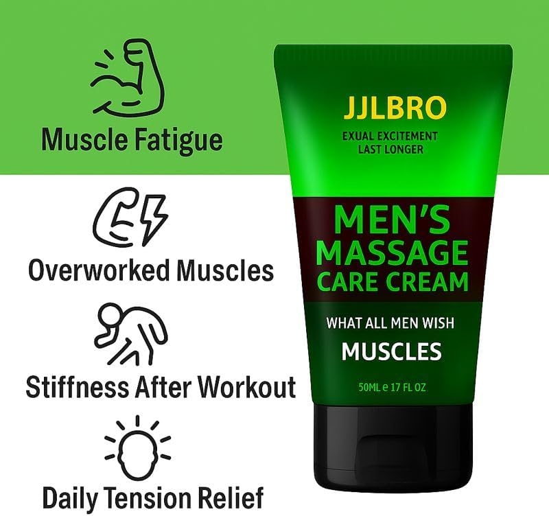 Male Massage Cream for Men, Body Gel with Oil for Men's Muscles, Re-Vitalize Massage Enlargement Cream, Enhance Size and Performance – Get Bigger Thicker and Stronger (Extra Strength) - Image 3