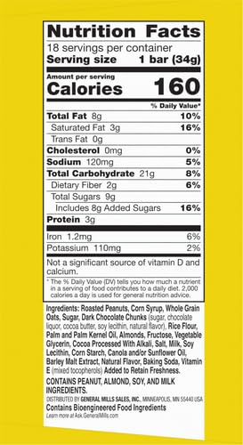 Image of Nature Valley Granola Bars, Sweet and Salty Nut, Dark Chocolate Peanut and Almond, 18 Bars, 21.6 OZ