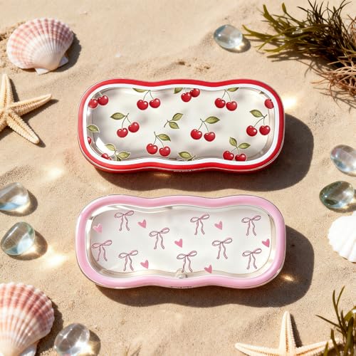 Image of Glasses Case Hard Shell, Clear Eyeglass Case, Cute Holder for Sunglasses and Reading Glasses