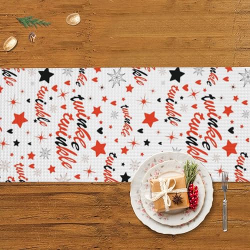 Chemin de table avec pompon pour protéger et décorer la table à manger - 6