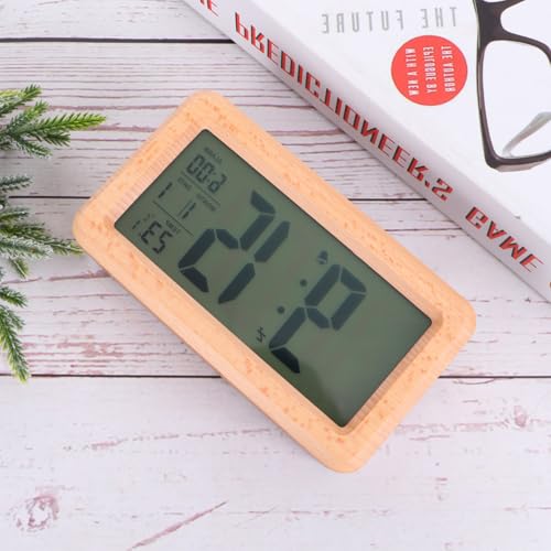 Reloj de escritorio digital en madera para decorar tu oficina 4