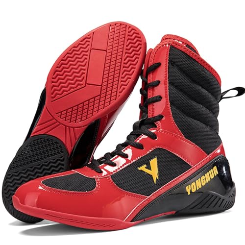 Men's Wrestling Shoes High Top Boxing Sneakers for Martial Arts Weightlifting Deadlift Adult Non Slip Fitness Sneakers2