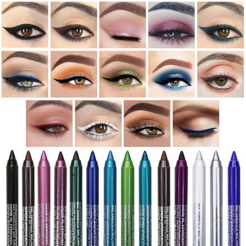 Set de 14 delineadores glitter resistentes al agua miniatura 5