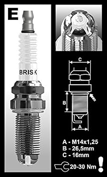 Racing Spark Plug, Premium Lgs By Brisk