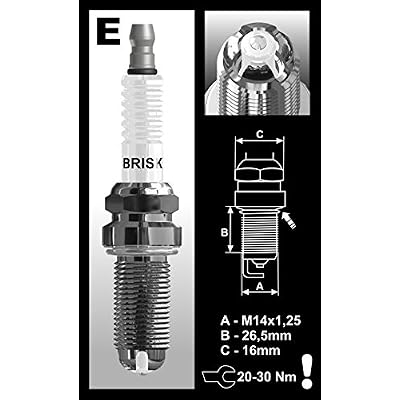 Racing Spark Plug, Premium Lgs By Brisk