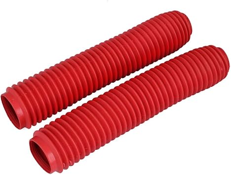Motorcycle Universal Front Rubber Fork Boots Fit For HONDA YAMAHA KTM KAWASAKI SUZUKI EXC SX XC XCF SXF CR CRF YZ DRZ(Orange)