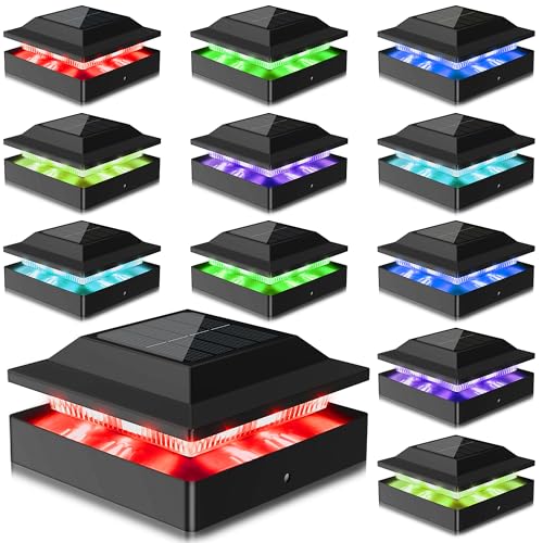 Toeuie Solar Post Cap Lights for 4x4 Wood/Vinyl Posts, 12 Pack by Toeuie - Used condition - US$68.70