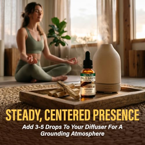 Image of 100% Pure Palo Santo Oil - 1 Fl Oz Palo Santo Essential Oil for Hair, Skin, Diffuser, Aromatherapy & DIY Soap Making Scent