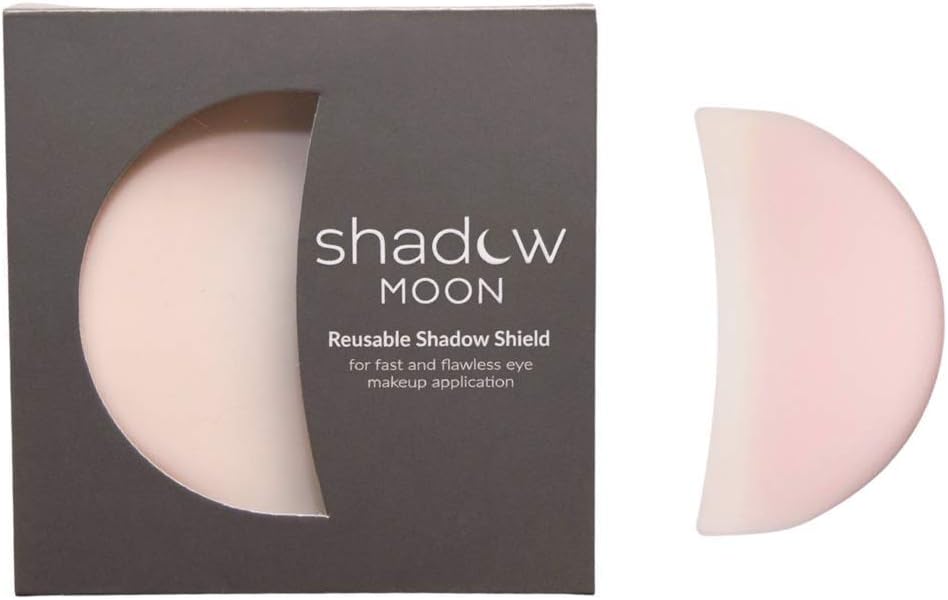 ShadowMoon (Pink) - - Reusable Eye Makeup Shield and Silicone Under Eye Cooling Pad for puffy eyes and perfect makeup application. Alternative to disposable shadow shields and eye makeup shields, 1...
