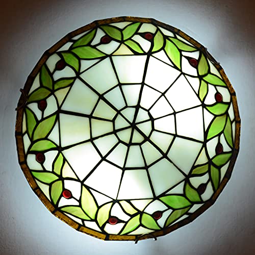 Lampes de plafond en vitrail d'art fait main luminaire de prestige