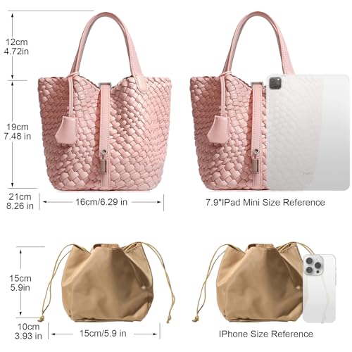 Bolso tipo Tote para Mujer con diseño de cierre y cuero vegano miniatura 4