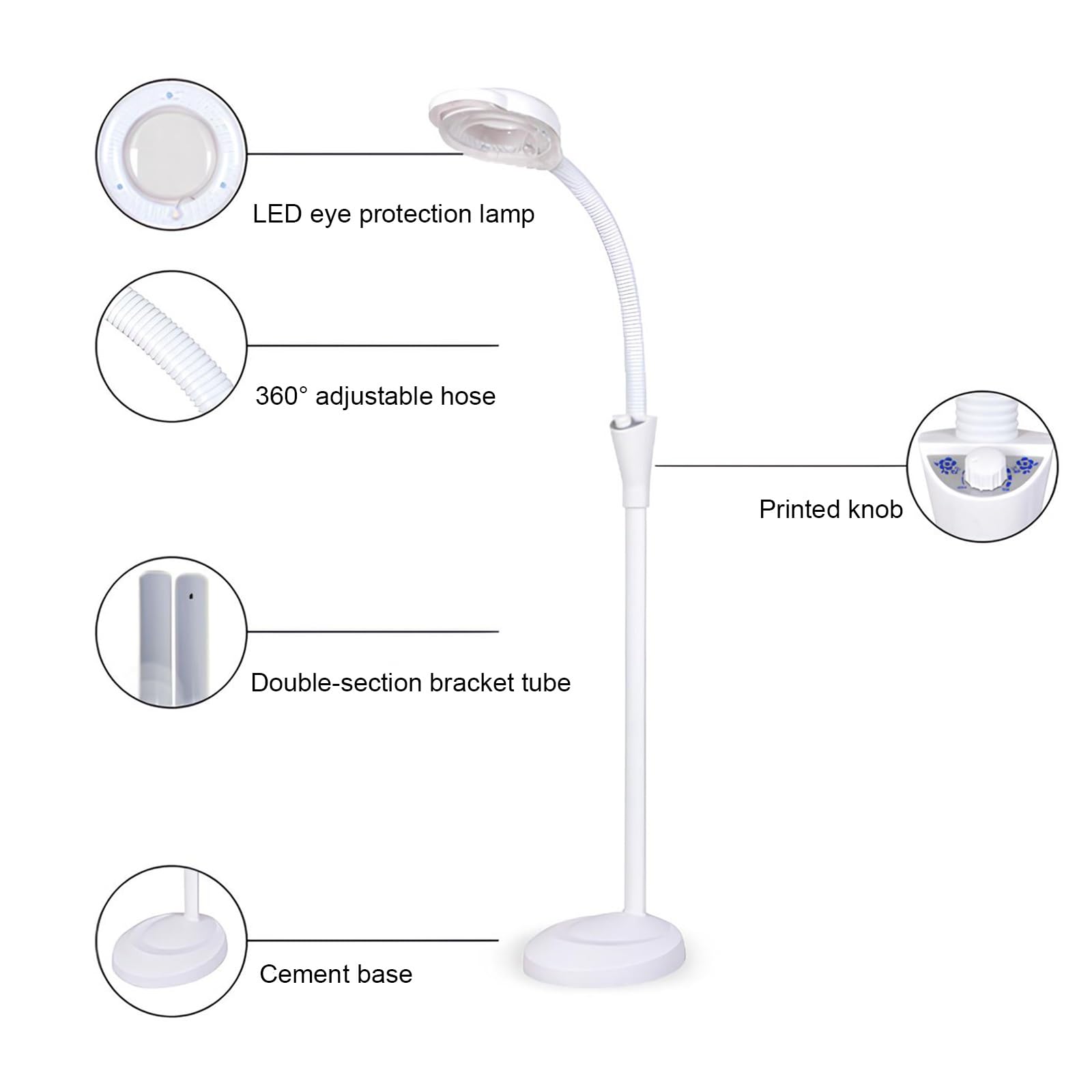 Lampe Chirurgicale, Lampe D'examen Médicale, Lampe D'examen Chirurgicale à Led, Lampe Chirurgicale Dentaire, pour Examens Médicaux Ambulatoires de Gynécologie