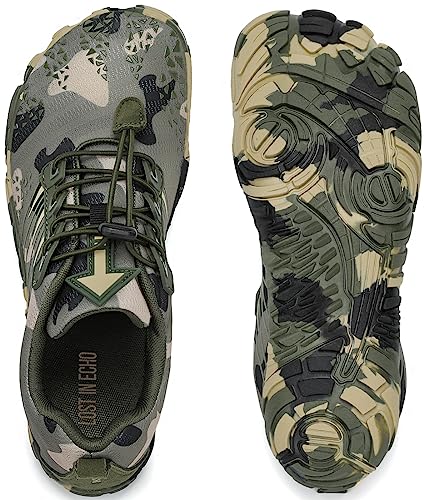 Kricely Men's Minimalist Barefoot Shoes Wide Toe Box Cross Trainer Shoes Outdoor Athletic Gym Trail Running Shoes (Camouflage 13) - Image 5