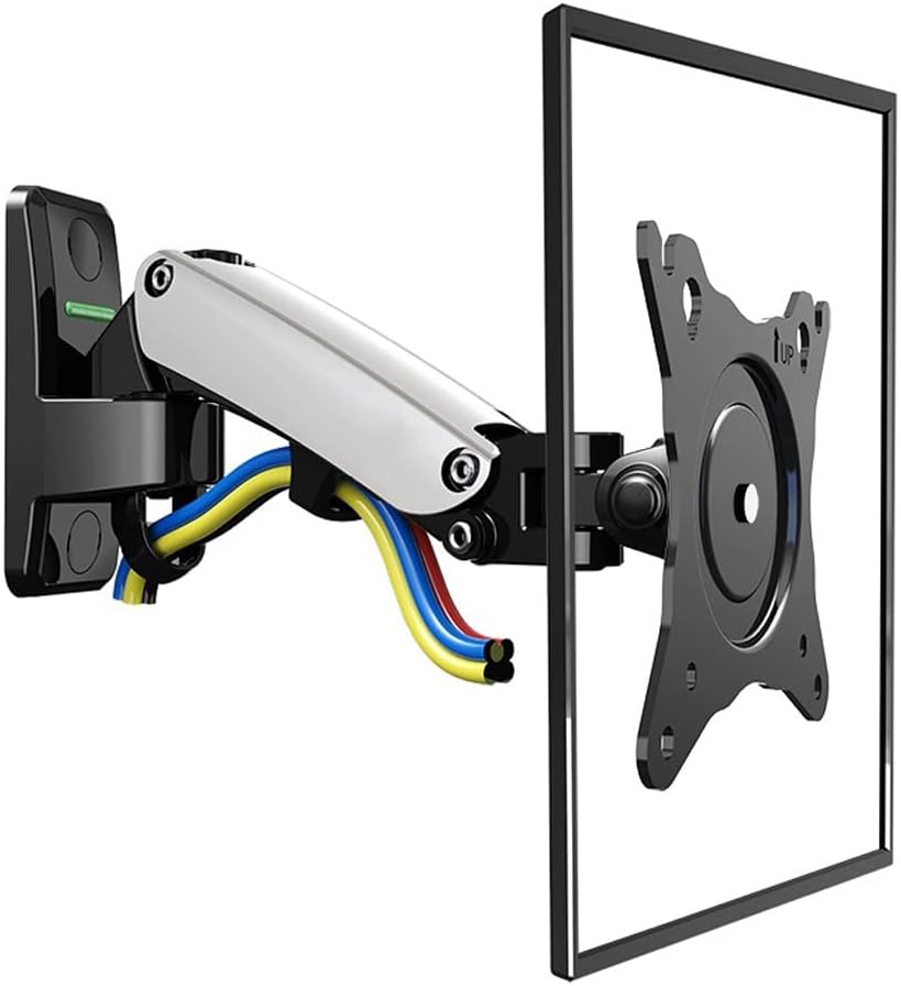 17-27" Aluminum Gs Gas Spring 360 Rotate Full Motion Tv Wall Mount Bracket LCD Monitor Stand Screen Holder