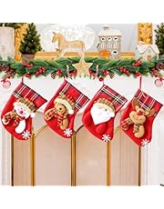 Calza Befana Vuota Piccola, Calze della Befana Vuote Calze Natalizie da Appendere Personalizzate per Bambini, Calza di Babbo Natale da Riempire da Personalizzare Decorazione Natalizia Albero Camino