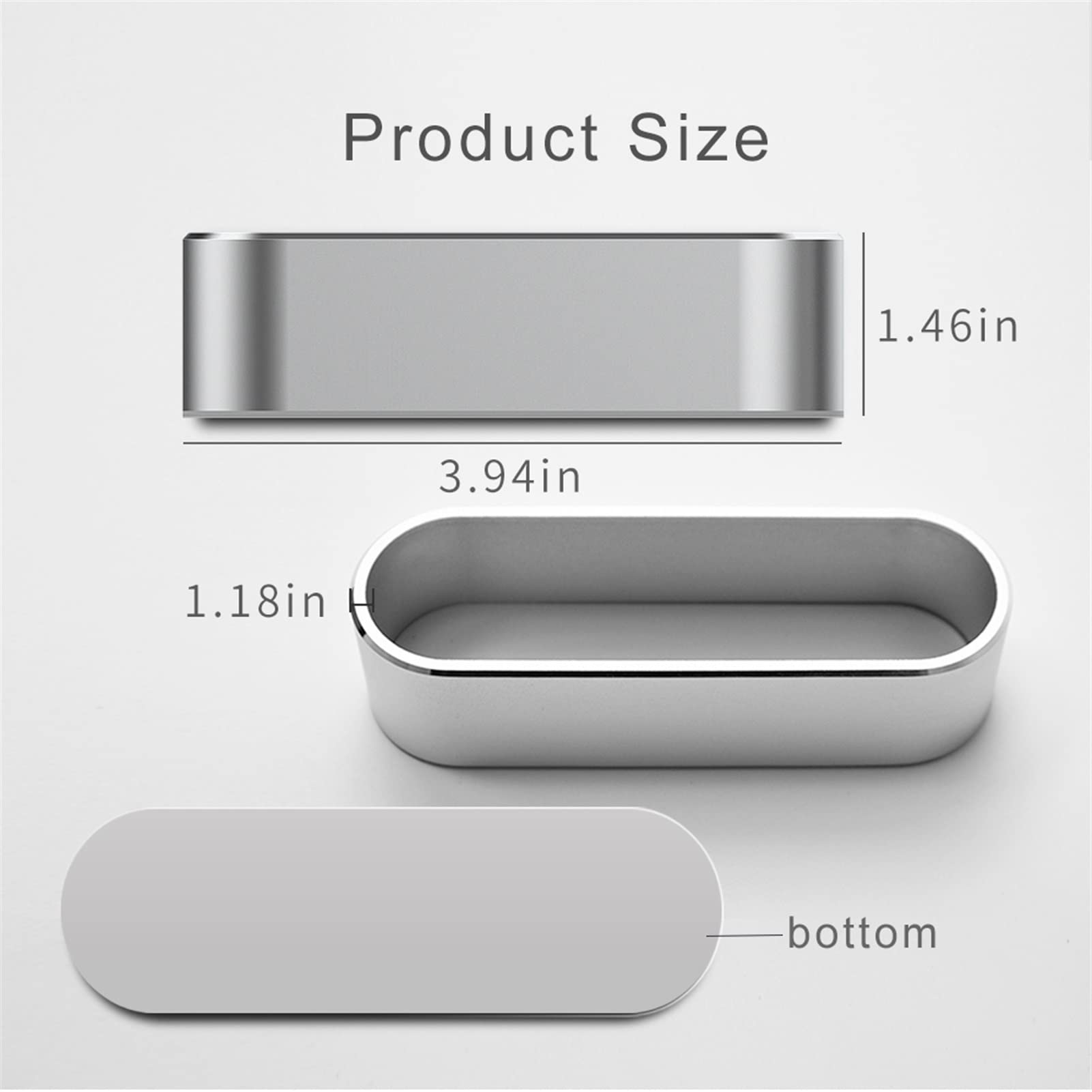 Porta carte per donne uomini Supporto per carte in metallo Espositore in alluminio ID, Debito, Business, Nome, Carta regalo Organizer da scrivania Contenitore Porta biglietti da visita Buissnes