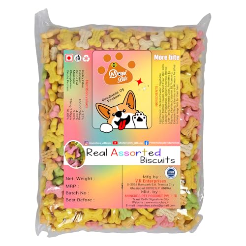Image of Real Assorted Dog Biscuits 1 Kg (Mix Flavor) for All Life Stages