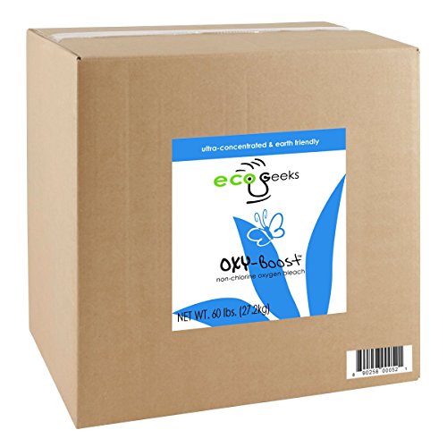 ecoGeeks OXY-Boost Oxygen Bleach 60LB Bulk Packaged: Improved 2020 Formula!