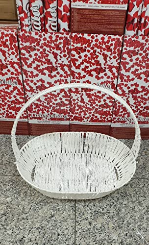 panier en forme de Ovale à Dragées, mariage Cadeaux, Henné, Cérémonie x 1 (Ovale Sans Pochette Organdi)