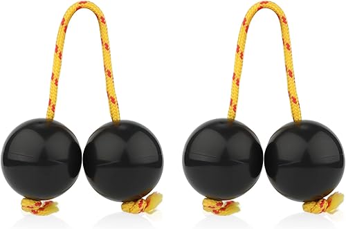 Paquete de 2 bolas rítmicas Aslatuas instrumento agitador Kashaka clásico africano sonajero percusión de mano para niños adultos principiantes