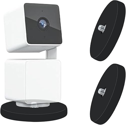 Soporte magnético para cámara compatible con WYZE Cam Pan V3V2V4, soporte de cámara magnético con soporte de base recubierto de goma, soporte de