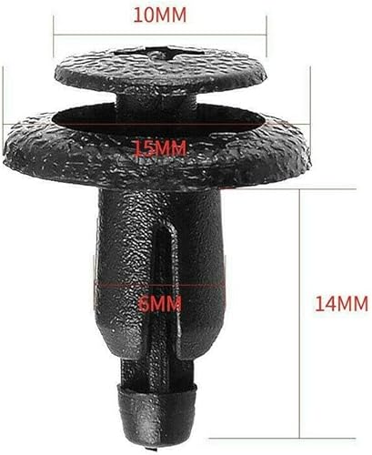 Miniatura 2 de 30 piezas de repuesto de carenado de clip de tornillo de plástico para Honda 90683-GR1-003 90683-MBW-00