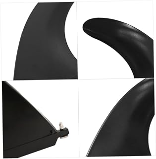 CLISPEED 1pc Surf Board Tail Rudder Surfboard Fins Longboard Surf and Fin Longboard Surf Fin Water Fin Simple Surfboard Fin Surfboard Accessories Individual Black Marine Inflatable Boat