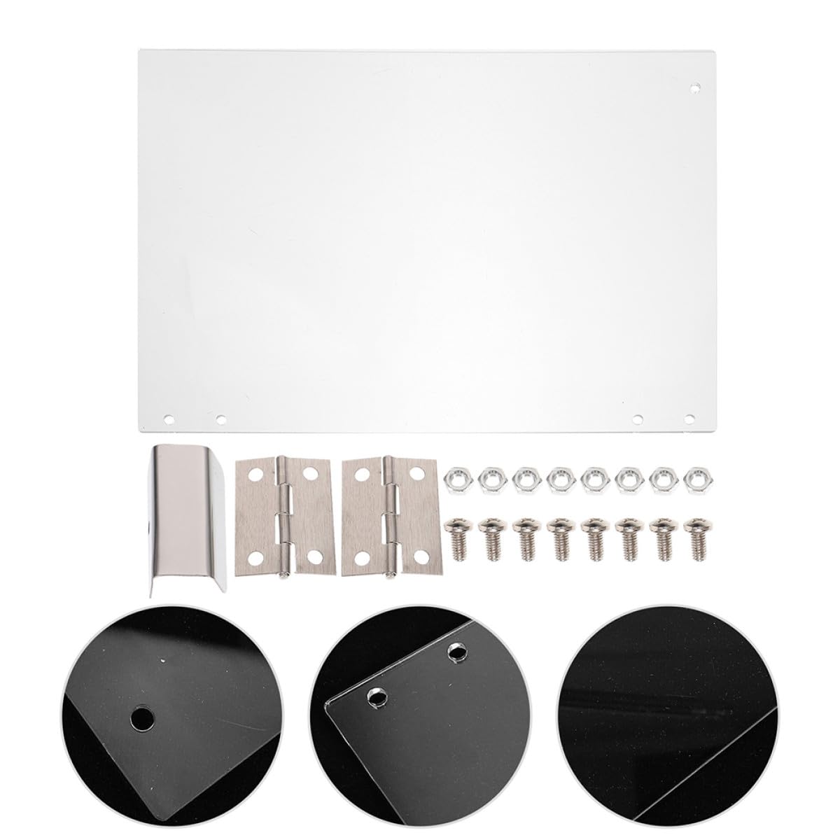 jojofuny Ersatzteil für Kommerzielle Popcornmaschine Pvc Türpaneele 2 Stück Links und Rechts Schutz für Gewerbliche Popcorn Zubehör Einfache Wartung 36,3x21,5cm