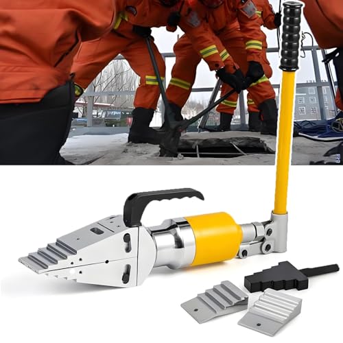 NYANS Manueller 10t Hydraulikpumpe Spalter, Keilspreizer Spalter, Manuelle Dehnzange Aus Legiertem Stahl, Maximale Spreizweite 81 mm, 6 mm Spitzenstärke, für Rohrleitungswartung