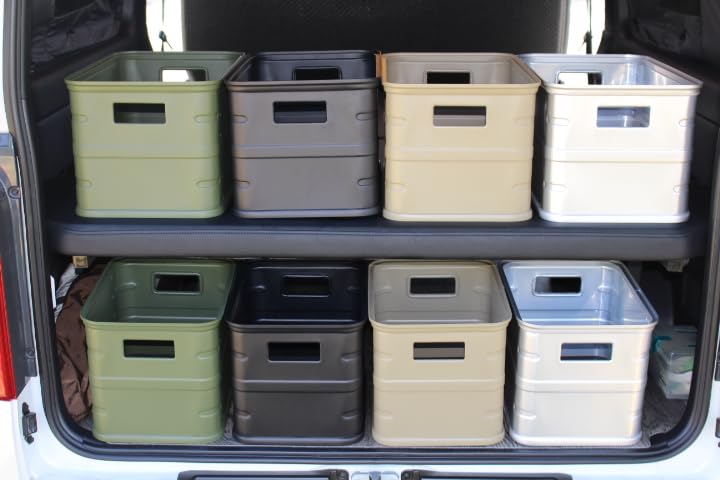 Amazon.co.jp: スタッキングアルミボックスwith23 ガレージ収納箱