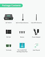 Vista 9 de LINOVISION Industrial Global 4G LTE Router celular con plan de datos precargado - 5 GB 365 días, enrutador virtual SIM compatible con Plug-n-Play